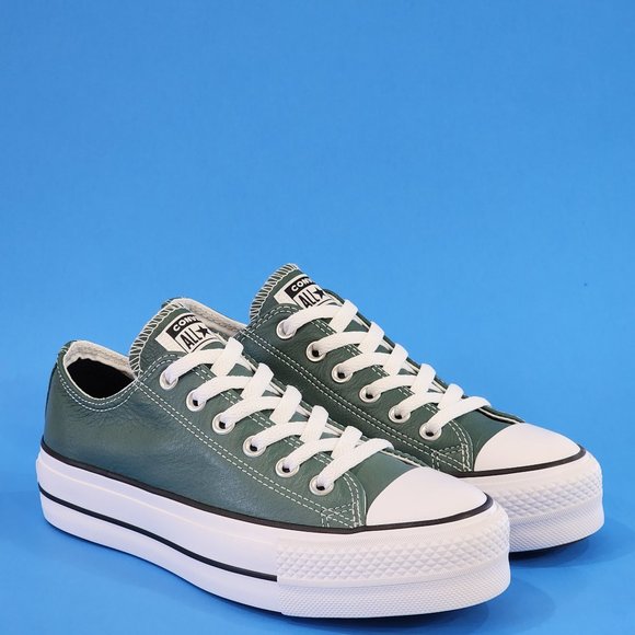 Converse Shoes - Converse CTAS Ox Lift Forest Pine/White/Black Women's Platform Sneakers A06181C